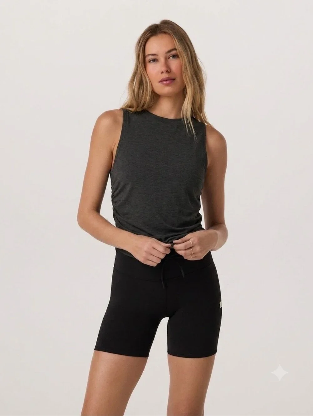 Vuori Charcoal Crewneck Tank